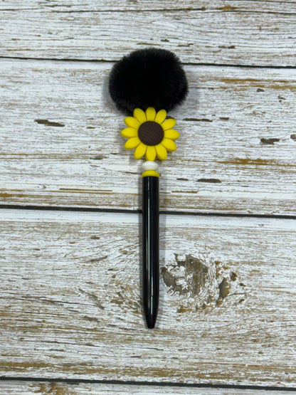 Sunflower Pom-Pom Pen