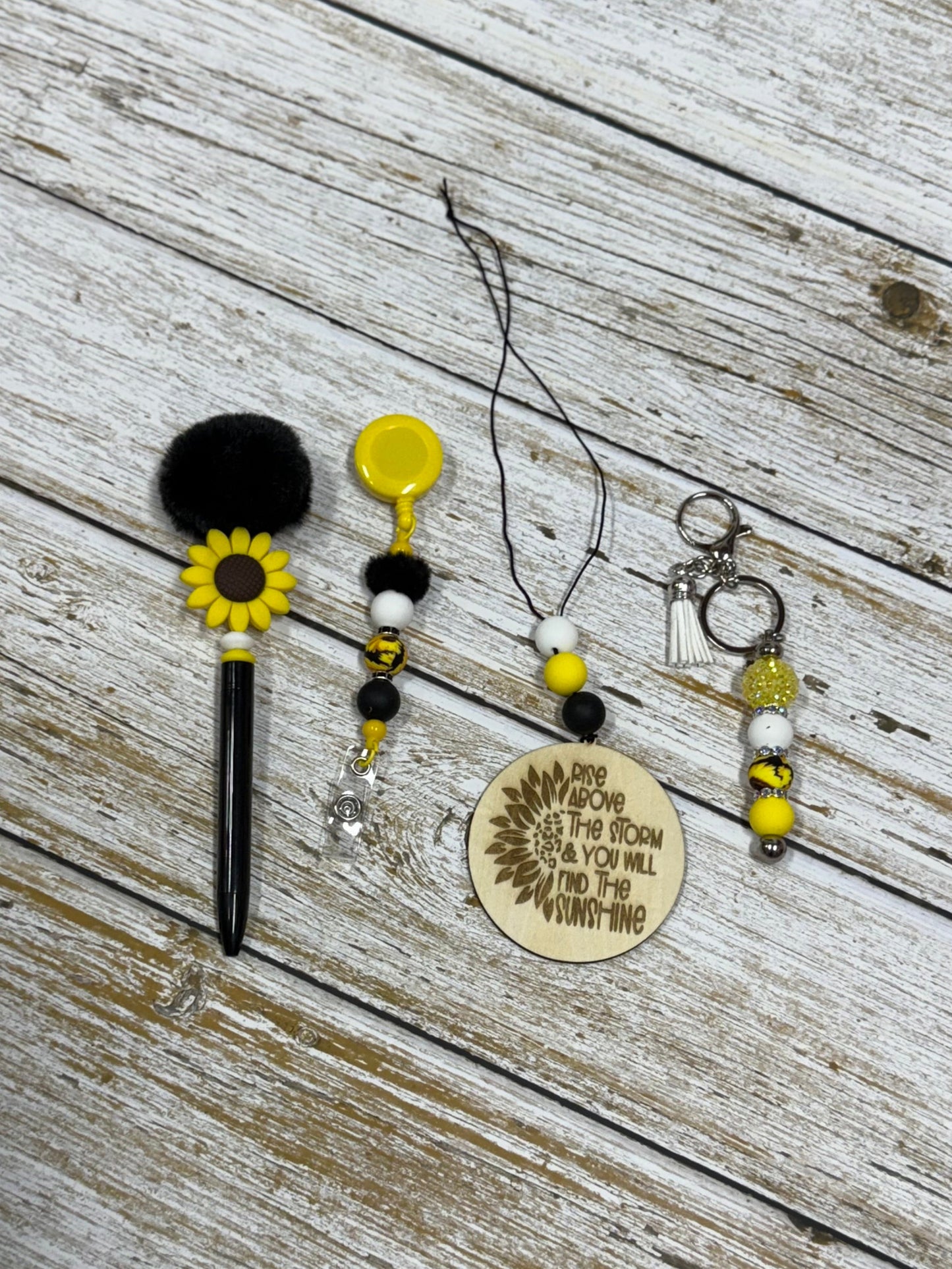 Sunflower Pom-Pom Pen