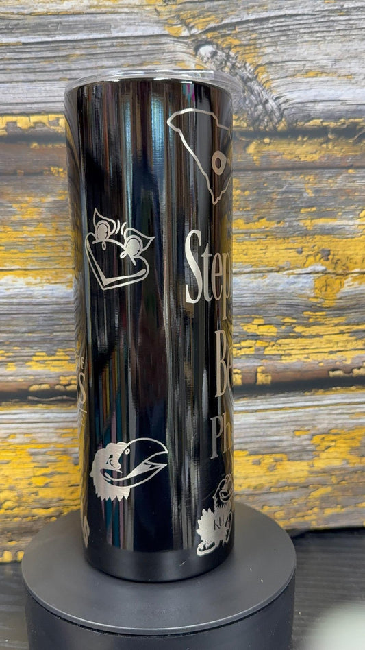Kansas University 20 oz Powder-Coated Stainless Steel Tumbler